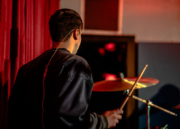 Travis on the Drums